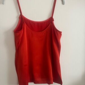Bright Orange Women's Camisole Top. Made in Italy
